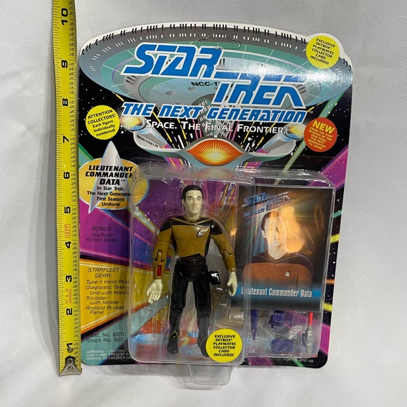 SEALED! 1993 - Star Trek TNG - DATA - Playmates Toys - VINTAGE NEXT GENERATION - Picture 3 of 5